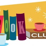 Book Club logo with cup of coffee