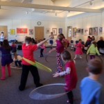 photo of hula hoopers at the library